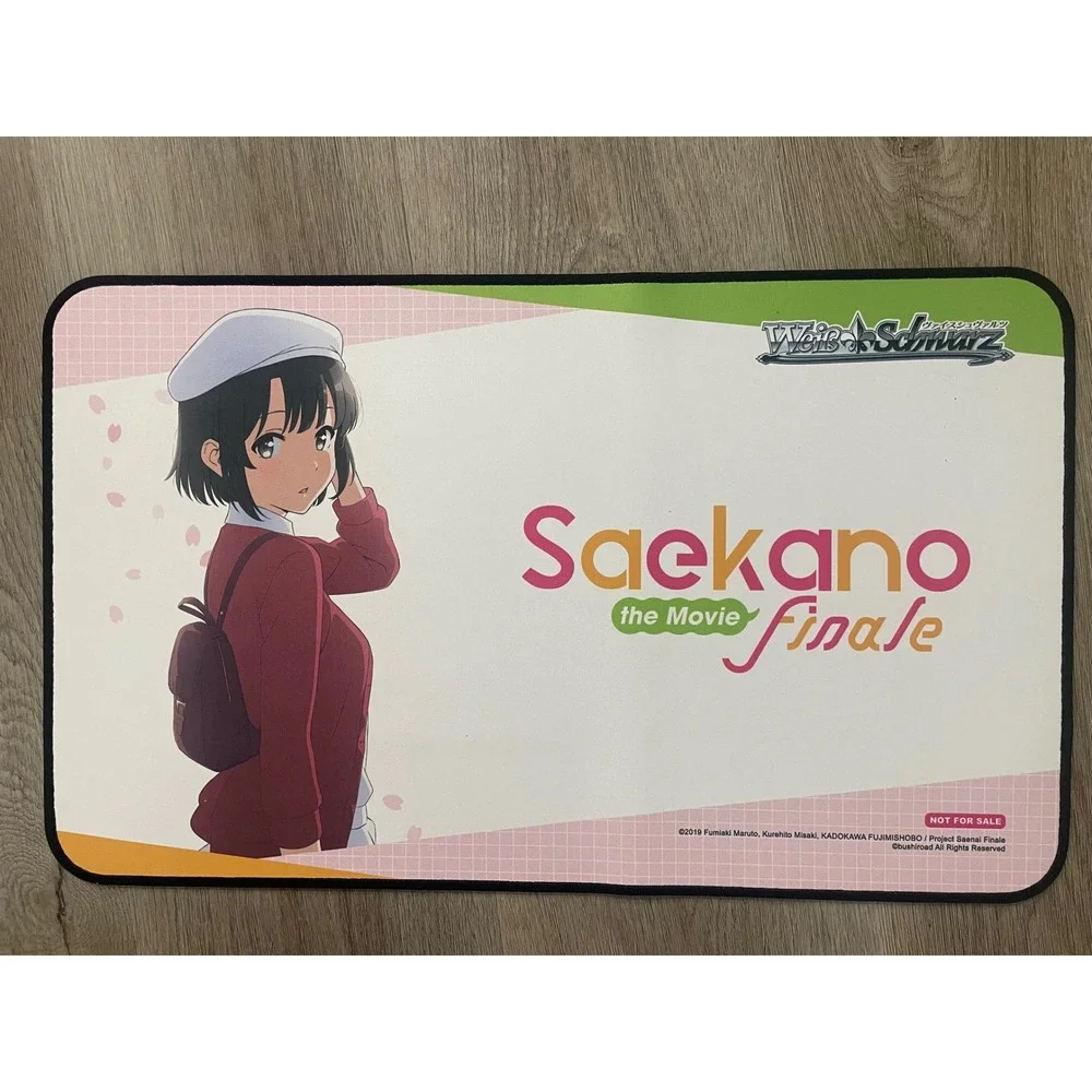 Weiss Schwarz Saekano Finale Megumi‎ Kato Playmat TCG Card Game Desk Mat Promo